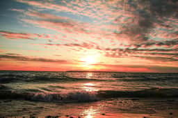 Lake Huron Beachfront Home~Mackinac Island Views!