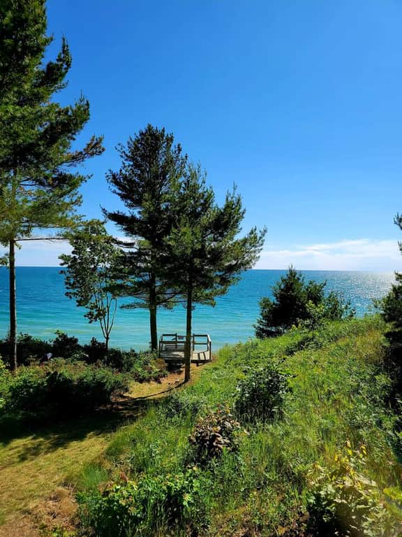 Lake Michigan Beachfront Home Near Mackinac Ferry
